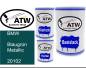 Preview: BMW, Blaugrün Metallic, 20102: 500ml Lackdose + 500ml Klarlack + 250ml Härter - Set, von ATW Autoteile West.